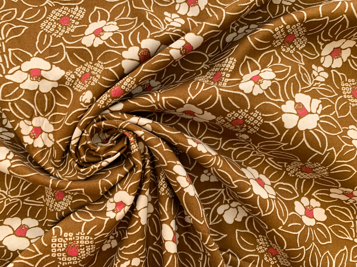 Japanese Cotton Sheeting - Magnolia - Brown - Stonemountain & Daughter ...