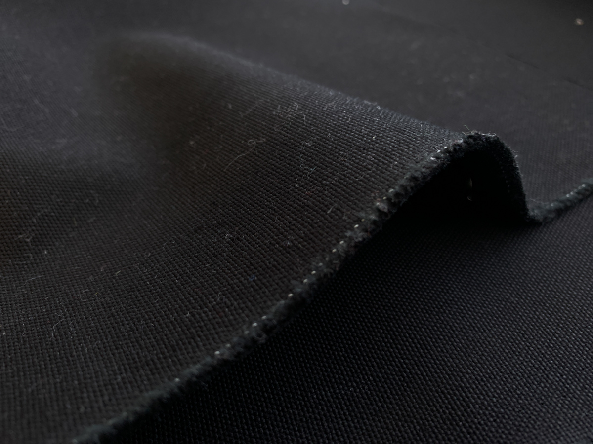 Japanese 13oz Cotton Canvas - Black - Stonemountain & Daughter Fabrics