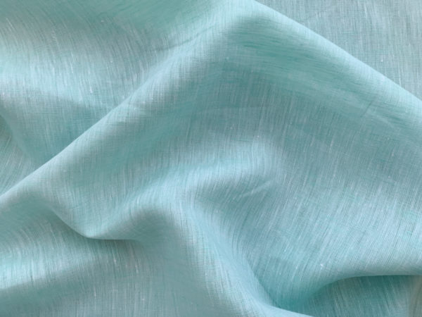 Chambray Linen Slub- Mint - Stonemountain & Daughter Fabrics