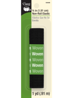 Dritz 3/4" Non-Roll Elastic - Black