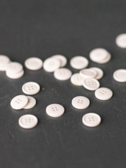 Merchant & Mills - Cotton Button - White - 15mm