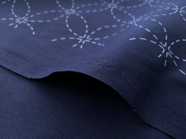 Quilting Cotton - Washout Sashiko - Navy - Shippou