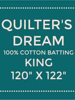 Quilters Dream Cotton Batting - Natural Select - King 120" x 122"