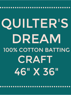 Quilters Dream Cotton Batting - Natural Select - Craft 46" x 36"