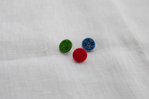 High Flying Plastic Buttons