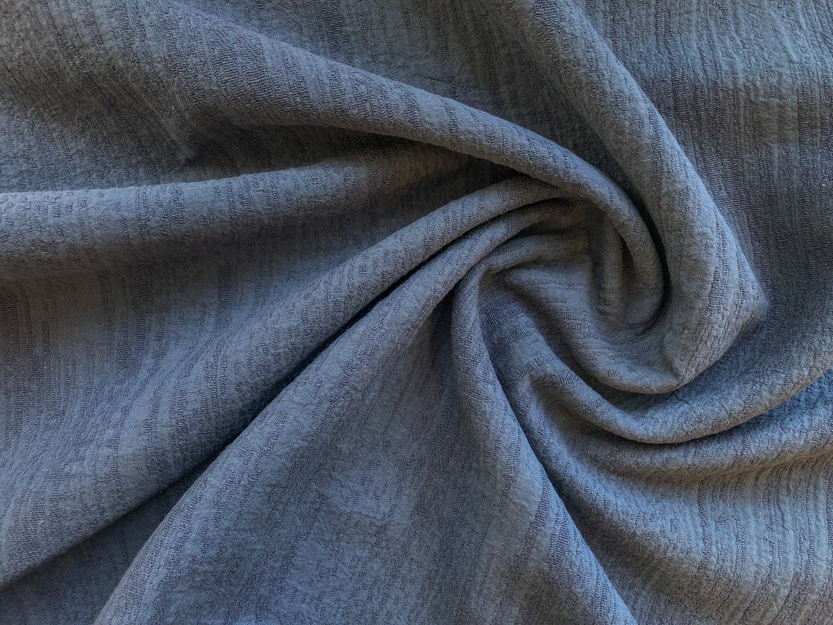 Cotton/Linen Jacquard Staccato Steel Stonemountain & Daughter Fabrics