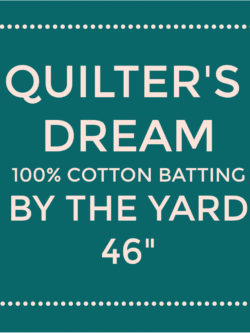 Quilters Dream Cotton Batting - Natural Select - By the Yard 46" Wide