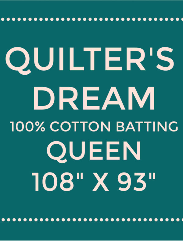 Quilters Dream Cotton Batting - Natural Select - Queen 108" x 93"