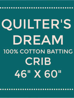 Quilters Dream Cotton Batting - Natural Select - Crib 60" x 46"