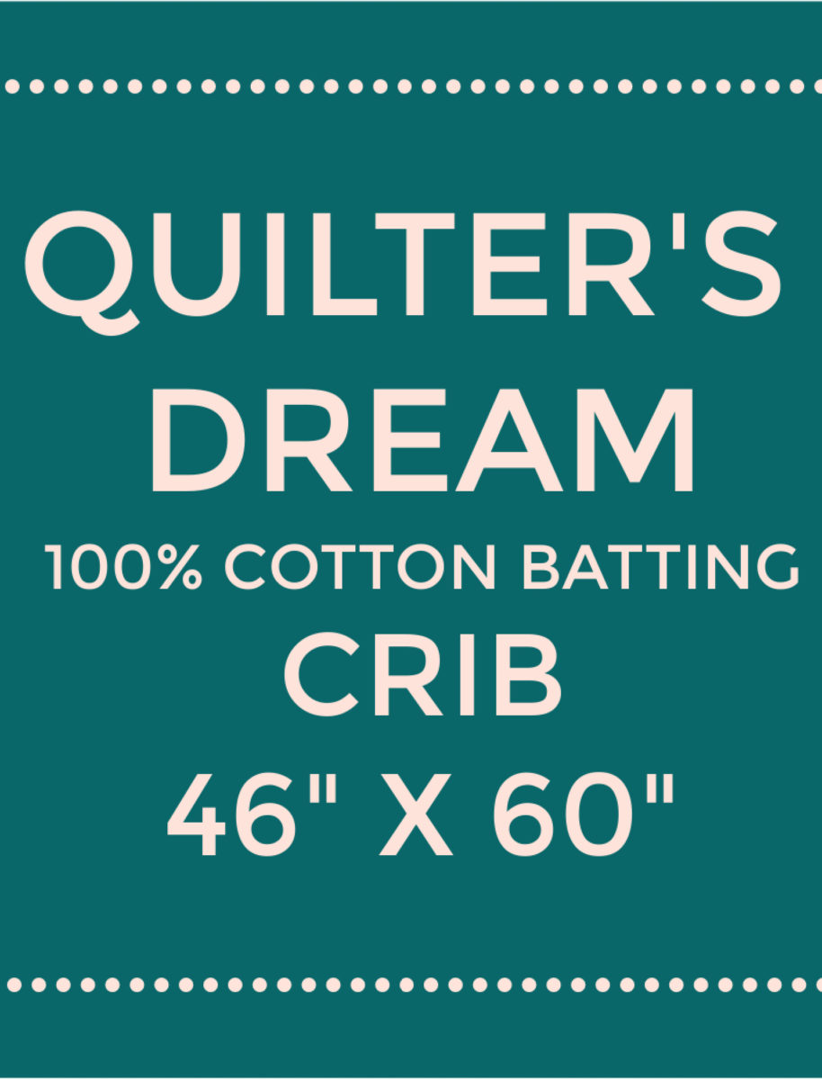 Quilter's Dream 100% Natural Cotton Batting- Crib Size