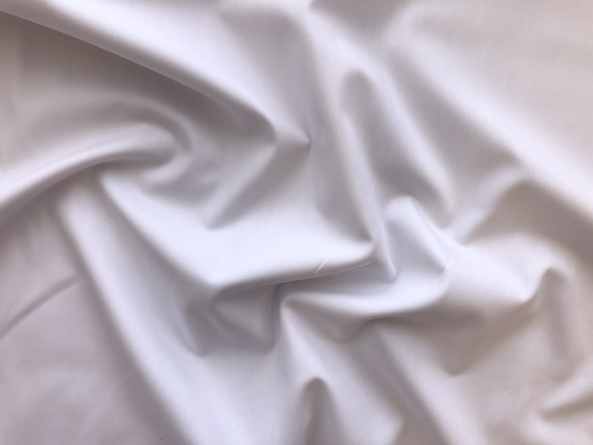 Mercerized Pima Cotton Broadcloth – White