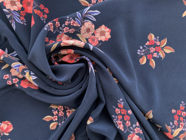 Amour Vert - Sandwashed Silk Crepe de Chine - Madrid Floral