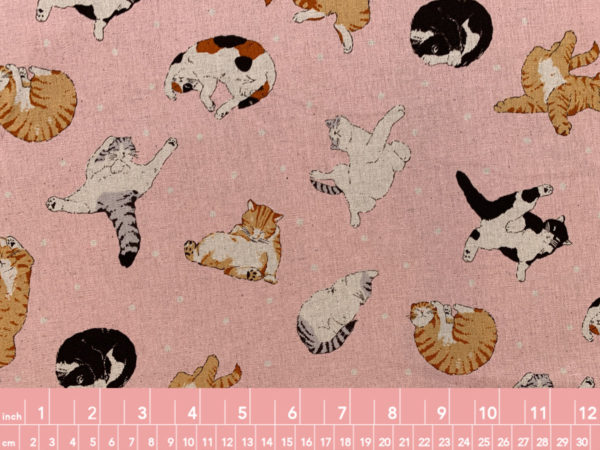 Kokka - Cotton/Linen Canvas - Sleeping Animals