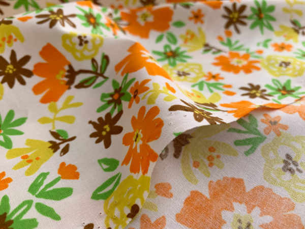 Japanese Cotton Poplin - Vintage Floral