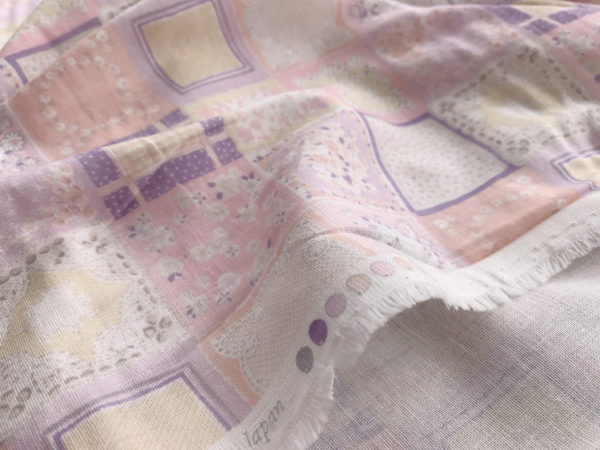 Sevenberry – Cotton Double Gauze – Handkerchief Squares - Purple