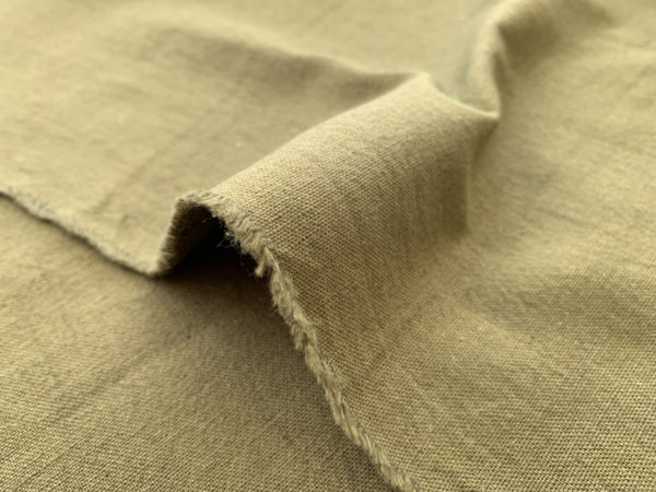 Japanese Cotton/Linen Shirting - Tan