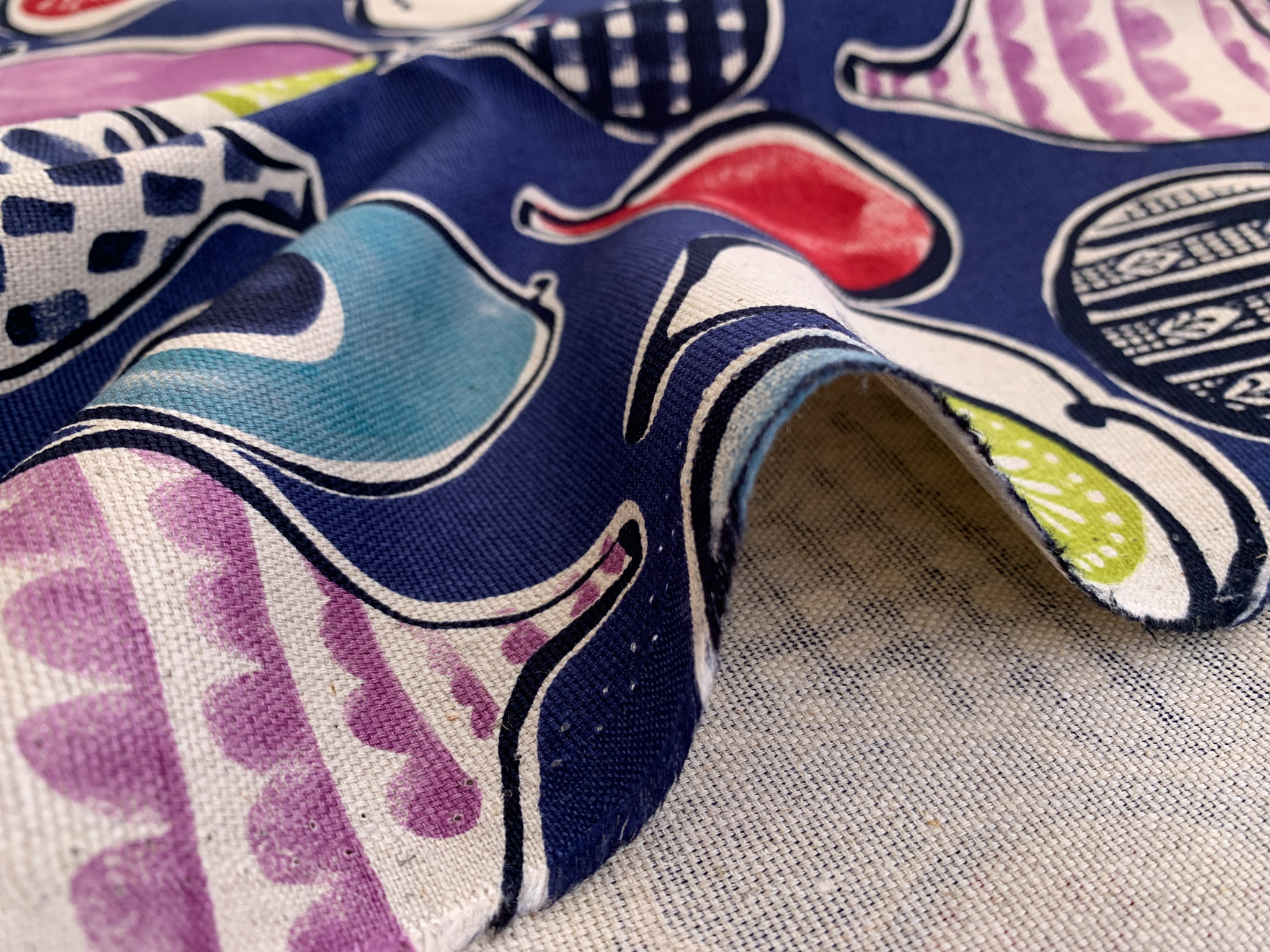 Japanese Cotton Canvas - Fruit - Scandi - Stonemountain & Daughter Fabrics