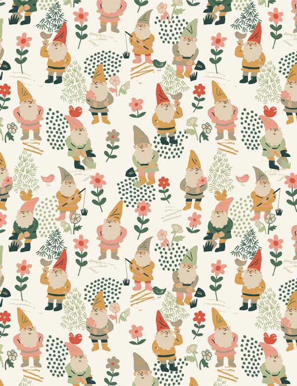 Quilting Cotton - Pot It Like It's Hot - Gnomes