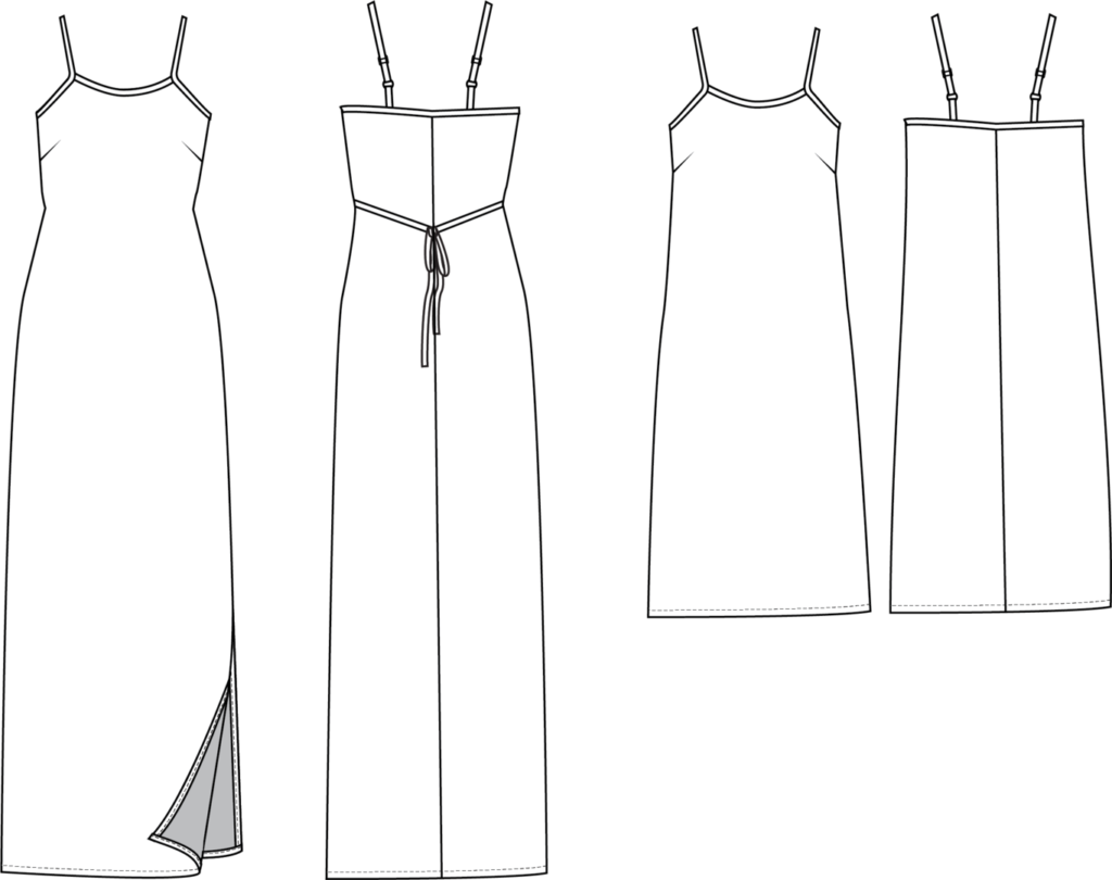 white christmas dresses The Sleep Code Washable Silk Midi Slip Dress main image 1