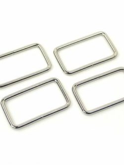 Sallie Tomato - Rectangle Rings - 1 1/2" - Nickel