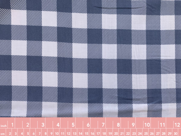 Organic Cotton Double Gauze - Buffalo Check - Teal