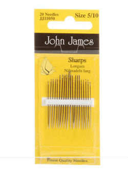 John James Sharps Needles Assorted Sizes 5/10