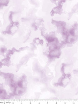 Designer Knit Cotton/Spandex Jersey - Tie Dye - Tonal Purple