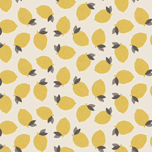 Quilting Cotton - Lemonade - Just Lemons - Yellow