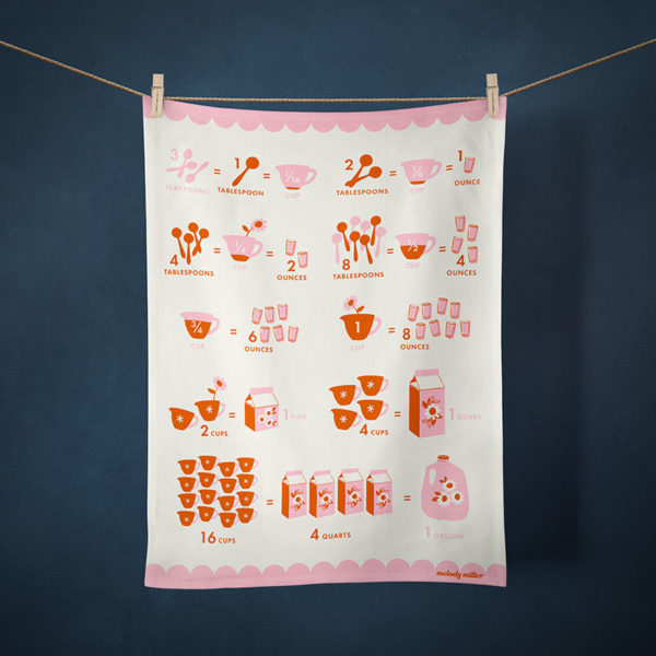 Ruby Star Society - 2021 Cotton Tea Towel - Measurement