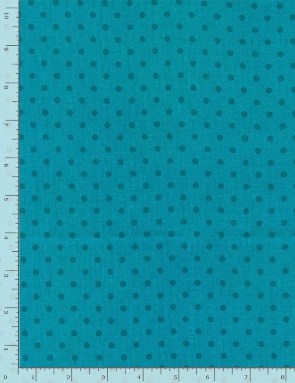 Quilting Cotton - Polka Dots – Turquoise