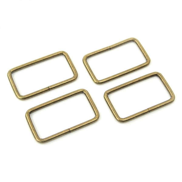 Sallie Tomato - Rectangle Rings - 1 1/2" - Antique Brass