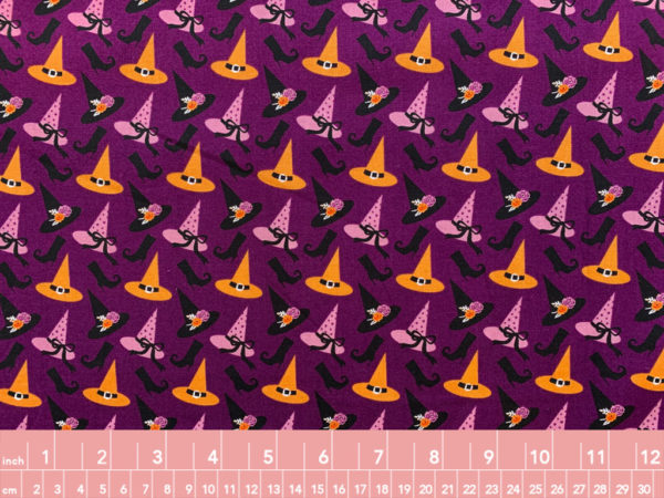 Quilting Cotton - Fab-Boo-Lous - Witches - Black