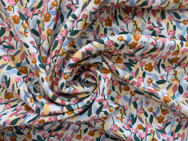 Viscose Crepe Print - Abstract Visage - Multi