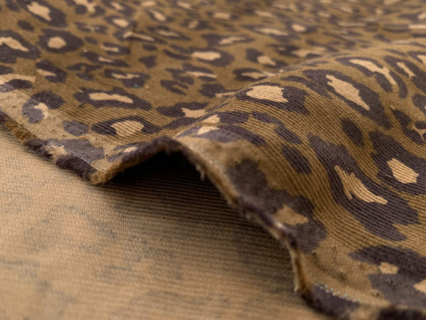 Hokkoh - Pinwale Cotton Corduroy - Leopard - Brown