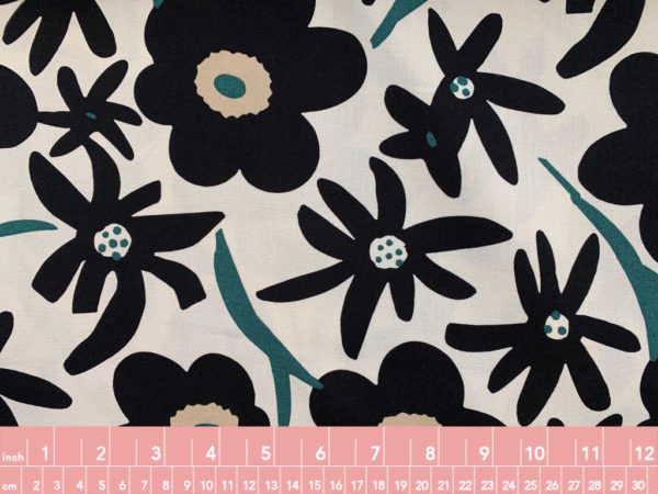 Japanese Cotton Canvas - Mod Florals