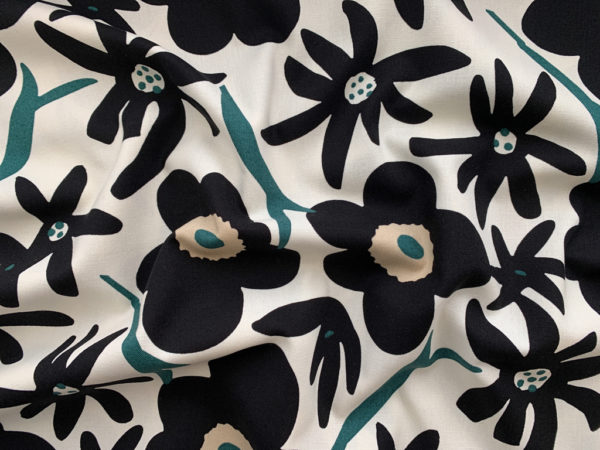 Japanese Cotton Canvas - Mod Florals