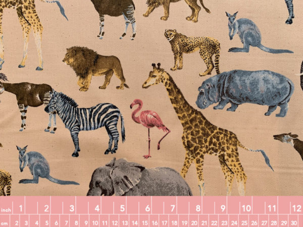 Japanese Cotton Printed Twill - Safari