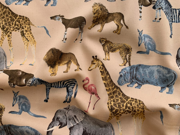 Japanese Cotton Printed Twill - Safari