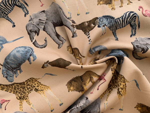 Japanese Cotton Printed Twill - Safari