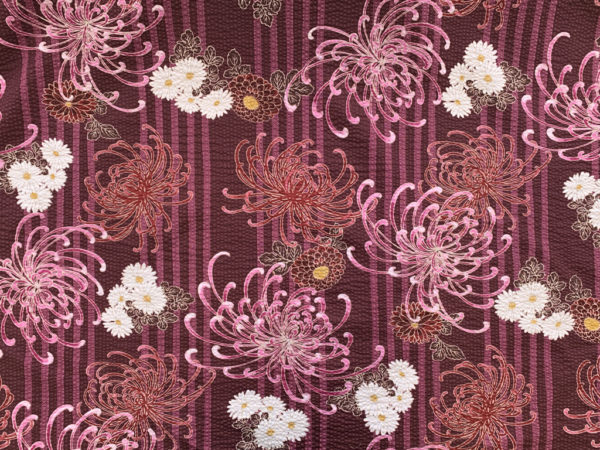 Hokkoh - Cotton Seersucker - Chrysanthemum - Maroon