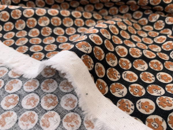 Hokkoh - Cotton Brushed Twill - Floral Medallions