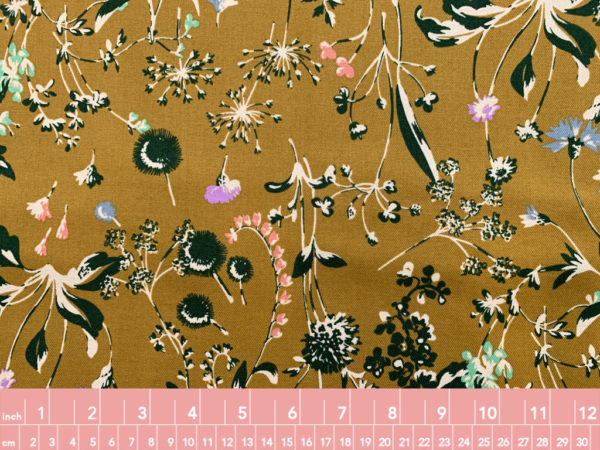 Hokkoh - Cotton Brushed Twill - Floating Flowers