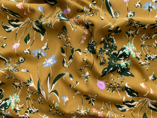 Hokkoh - Cotton Brushed Twill - Floating Flowers