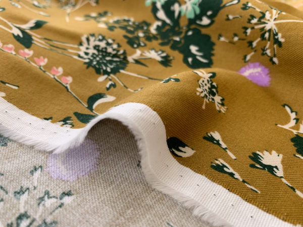 Hokkoh - Cotton Brushed Twill - Floating Flowers