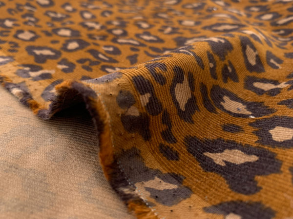 Hokkoh - Pinwale Cotton Corduroy - Leopard - Brown