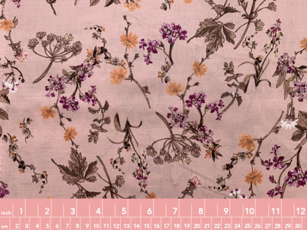 Hokkoh - Cotton Lawn - Wildflowers - Pink