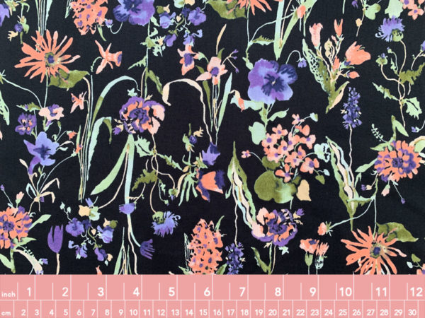 Hokkoh - Cotton Lawn - Wildflowers - Green