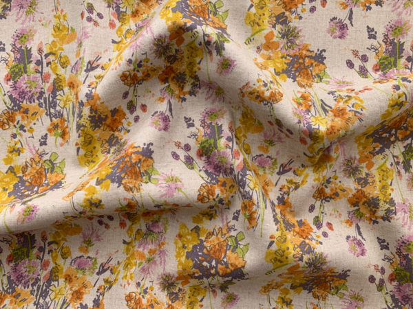 Hokkoh - Linen/Cotton Shirting - Wildflowers - Yellow