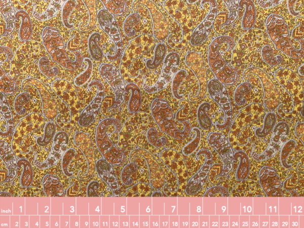 Kokka - Cotton Lawn - Paisley - Orange