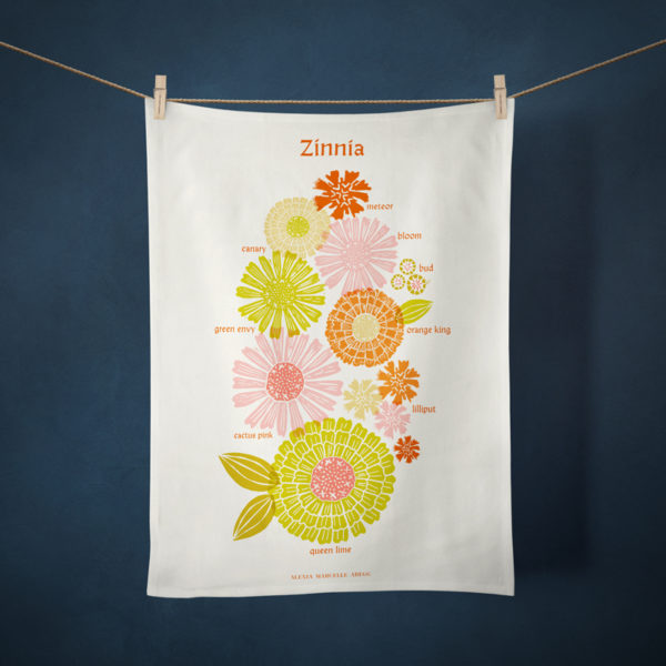 Ruby Star Society - 2021 Cotton Tea Towel - Zinnia